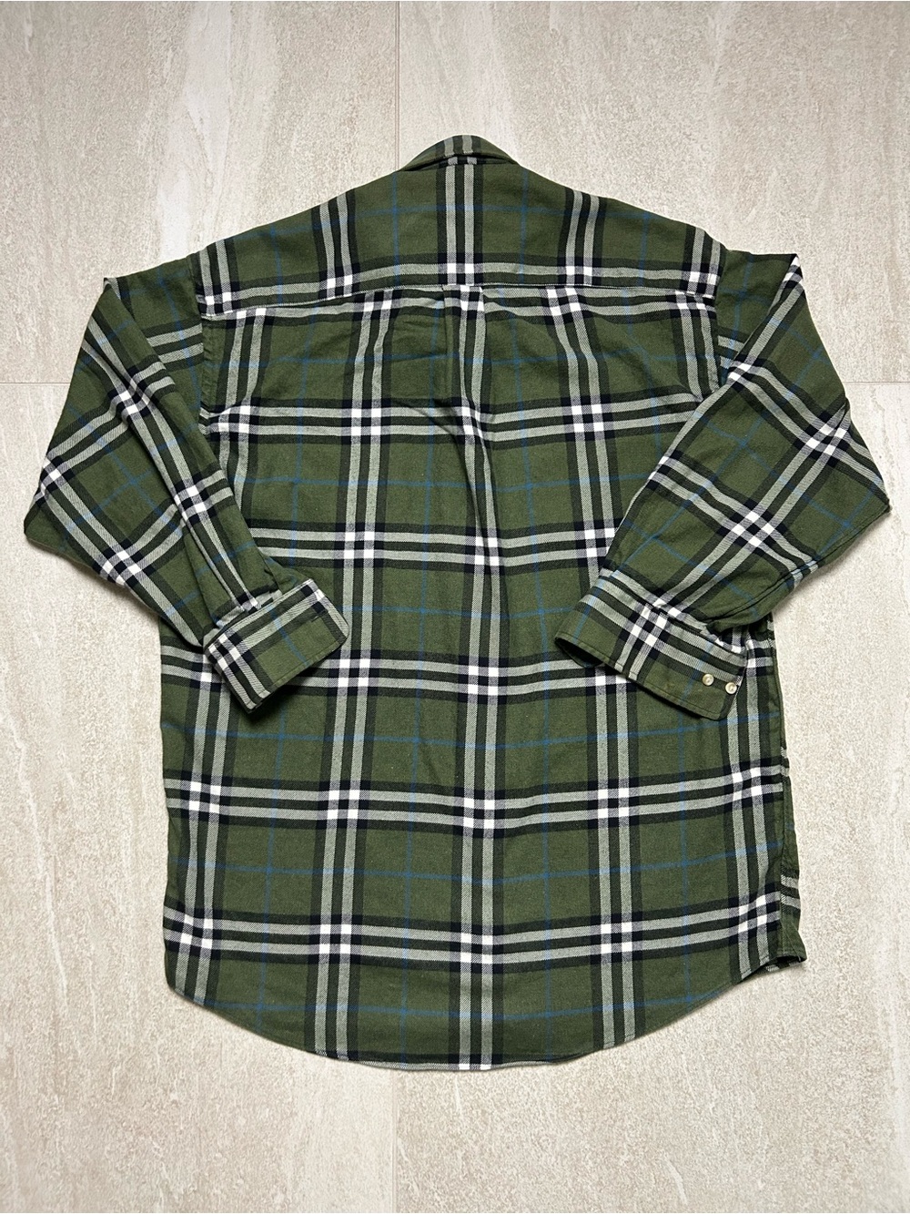 BURBERRY NOVA CHECK FLANNEL PLAID BUTTON DOWN SIZE MEDIUM - Picture 4 of 14